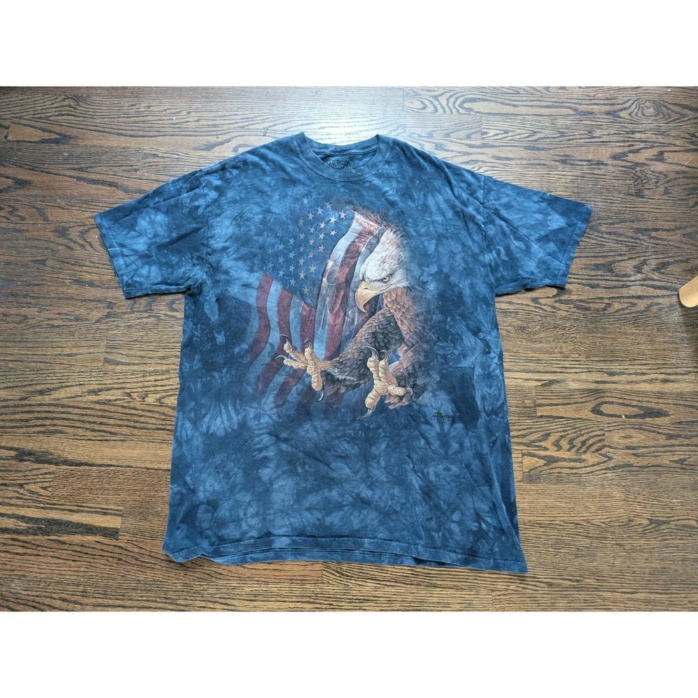 Eagle Hand Dyed Adult Size M T-Shirt The Mountain usa Y2K Grunge Vintage 2011